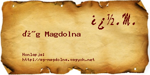 Ág Magdolna névjegykártya